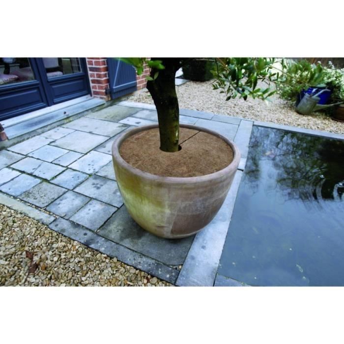 NATURE Lot de 3 disques de plantation en coco - Ø 30 cm - Epaisseur +/- 0,5/1 cm - 750 g/m² (Lot de 3)