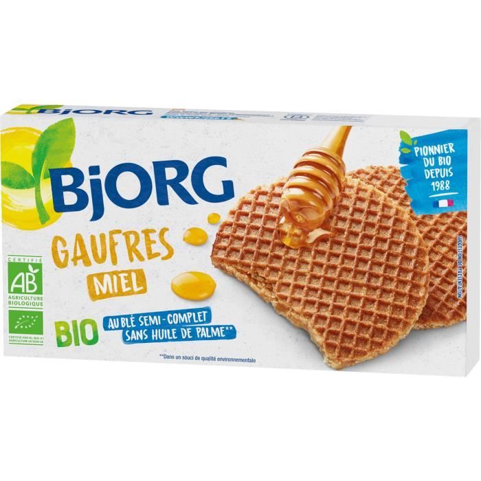 Gaufres miel bio 175 g Bjorg