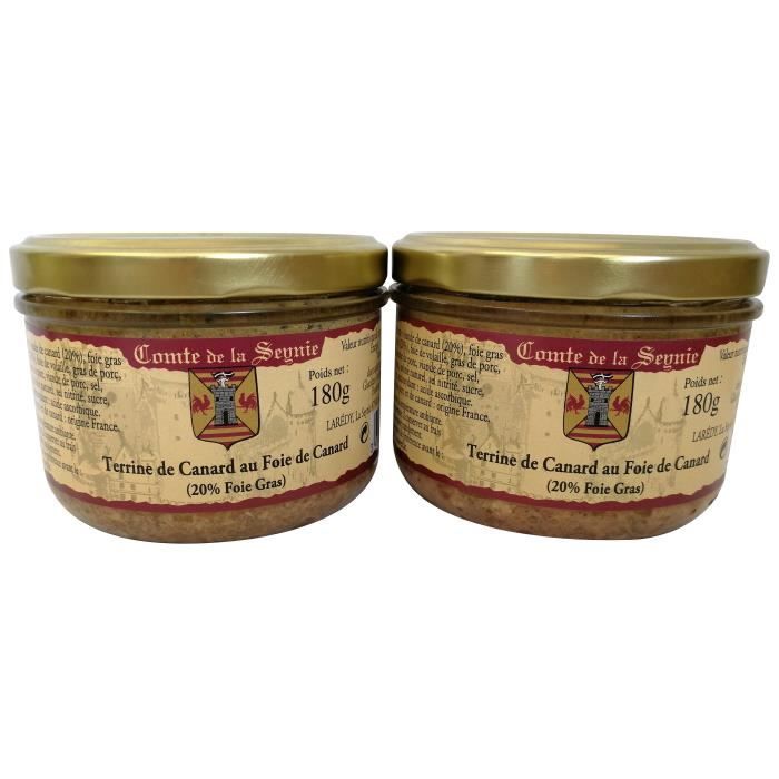 Terrine de Canard au Foie de Canard - 2 x 180 g