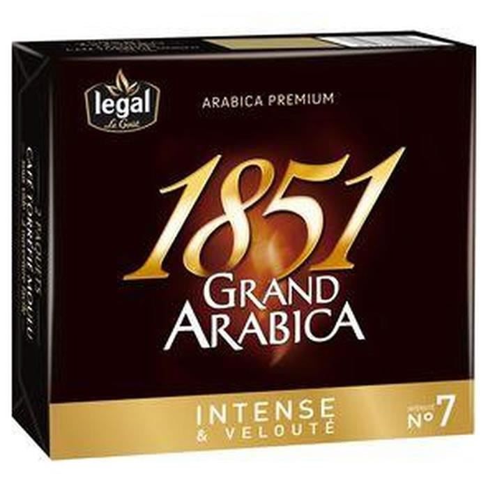 Cafe Moulu - LEGAL : 1851 - Café moulu Grand Arabica N°7 2 x 250 g