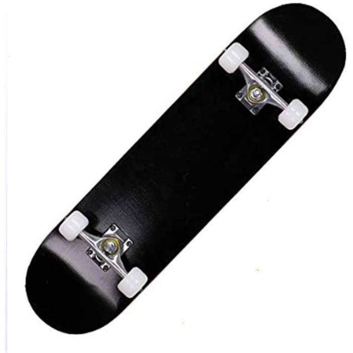 Rétro Skate Board en Bois D'érable, Skull Skateboard Complète 31x7.8 Pouces Planches À roulettes Trick Cruiser Débutants Longboard
