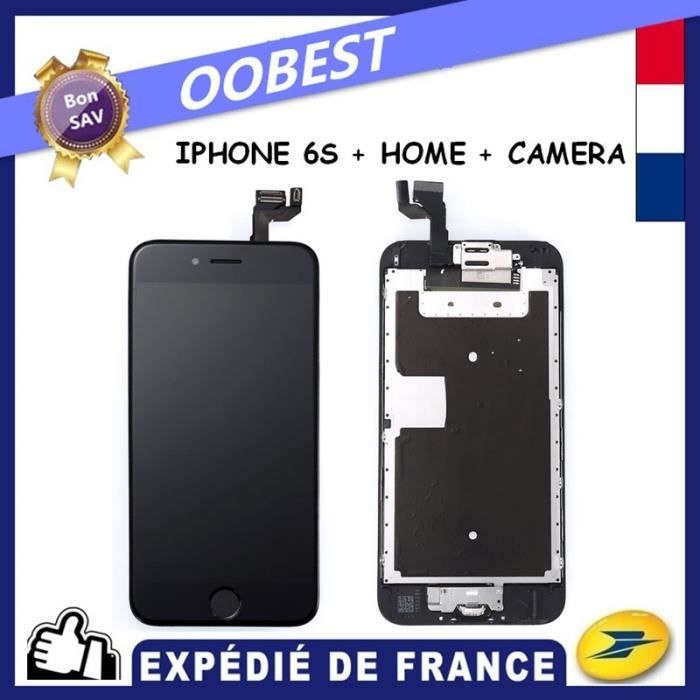 Ecran complet pour iPhone 6S tout assemblé noir vitre tactile + écran LCD - OOBEST