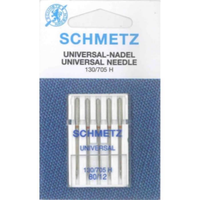 Aiguilles pour machines à coudre Universal Schmetz 80-12 (130-705 H)
