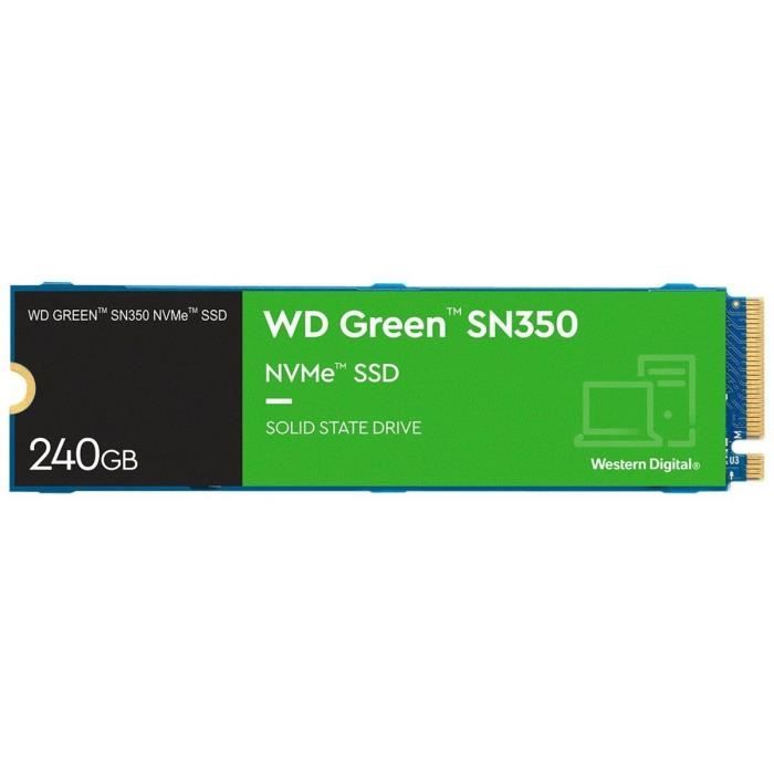 WD Green SN350 - 240 Go SSD M.2 PCIe NVMe