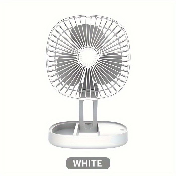 1pc Ventilateur Sur Pied Portable - Ventilateur De Bureau Pliable Pliable Utilise Une Batterie Rechargeable De 1200 MAh