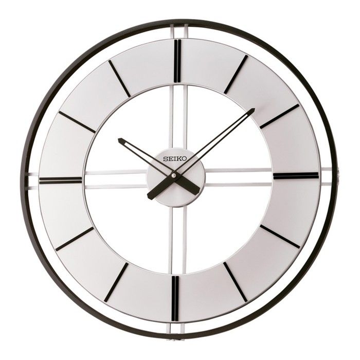 Horloge Murale Seiko Ronde Grise QXA773N Grand Format | L'Horloger De Vern