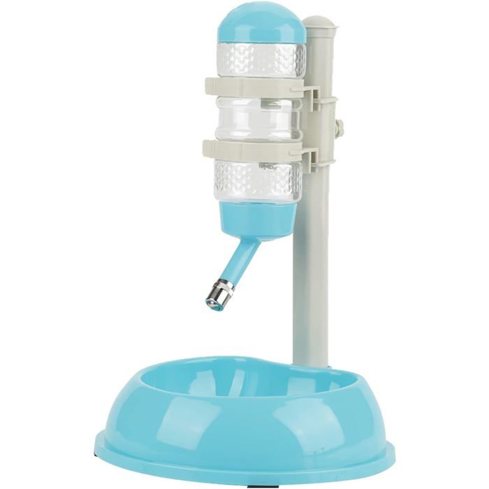 Meilleurs prix pour Bouteille deau pour chien avec supportdistributeur deau réglablebol automatique pour chiens et chatsbleu PZCC