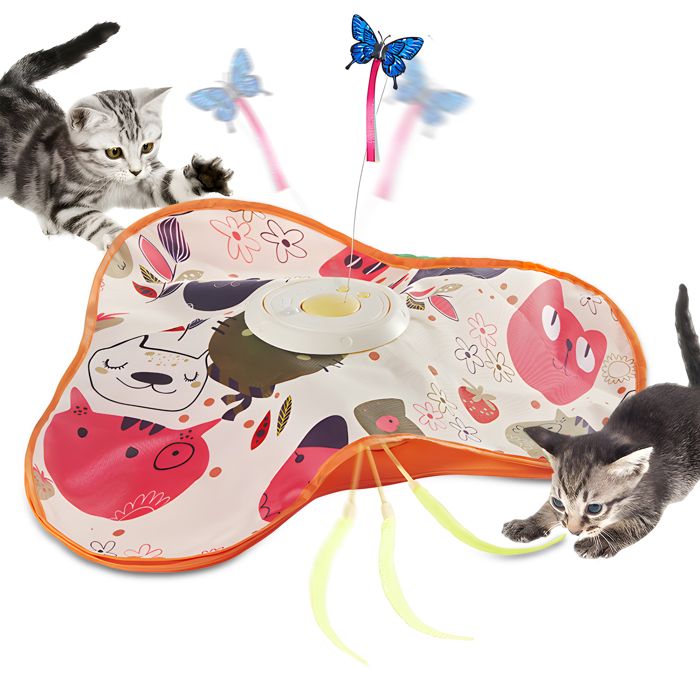 Comparer les prix de 2 en 1 Jouet interactif pour chat Jouet intelligent électrique rechargeable - Pour chats de tous âges