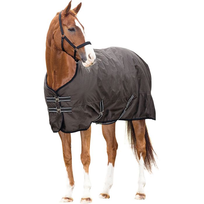 Comparer les prix de Couverture dextérieur pour cheval HorseGuard 600D 0 g - Marron - 135 cm