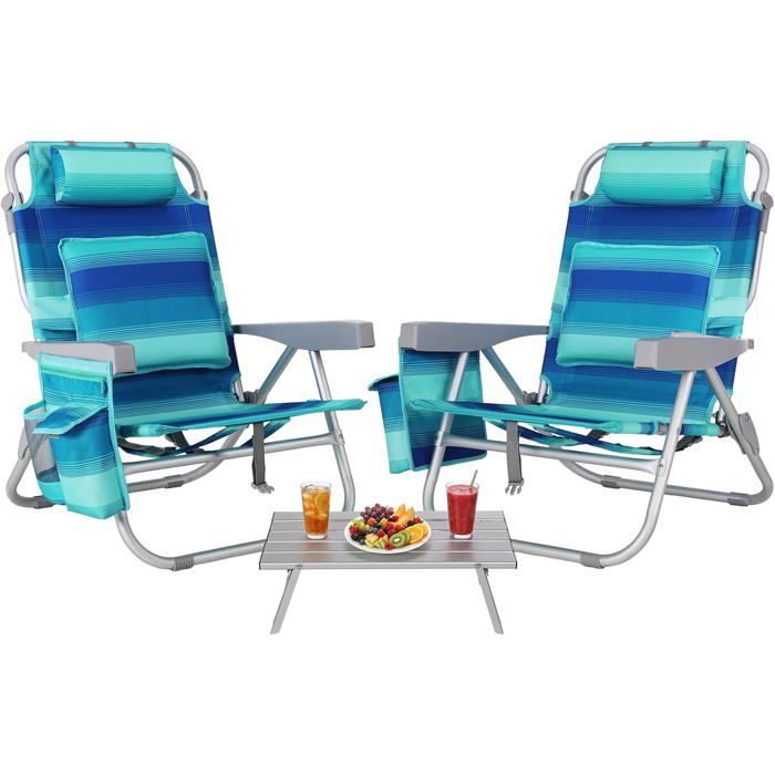 Chaise longue pour maison de poupée, Mini ensemble de chaises de plage Chaise longue pour maison de poupée, Mini ensemble de chaises de plage