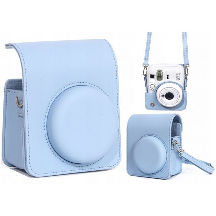 Housse - etui - coque - facade - sacoche de transport Loveinstant Ãtui pour Fujifilm Fuji Instax Mini 13 Mini13 / Bleu