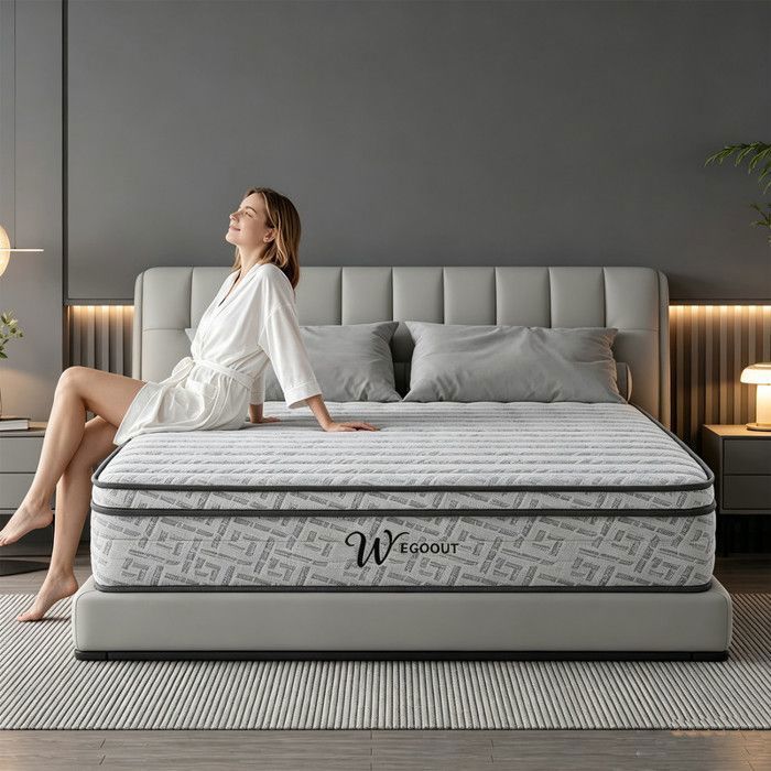 Matelas 140x200 cm Ép 28cm Mousse à Mémoire de Forme Sommeil Profond Sans Bruit Très Aéré Oeko-Tex Fermeté Moyenne Durable