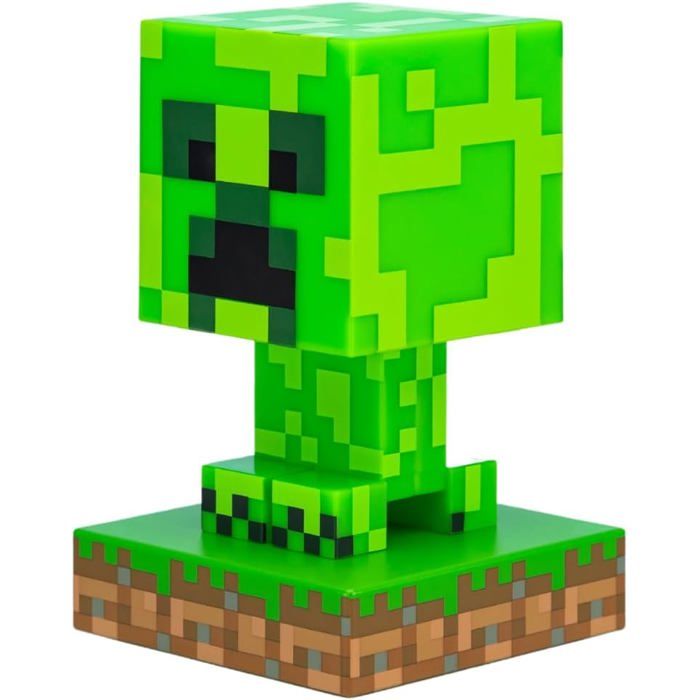 Lampe Creeper Light lampe 3D - Veilleuse - 12 cm de haut fonctionne sur piles décoration pour chambre et salle de jeux pour les