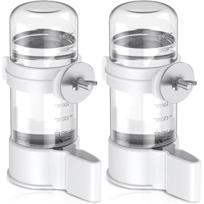 2 Pièces Distributeur Automatique eau pour Oiseaux  140ml Abreuvoir Automatique pour Oiseaux pour perruchesCockatiels