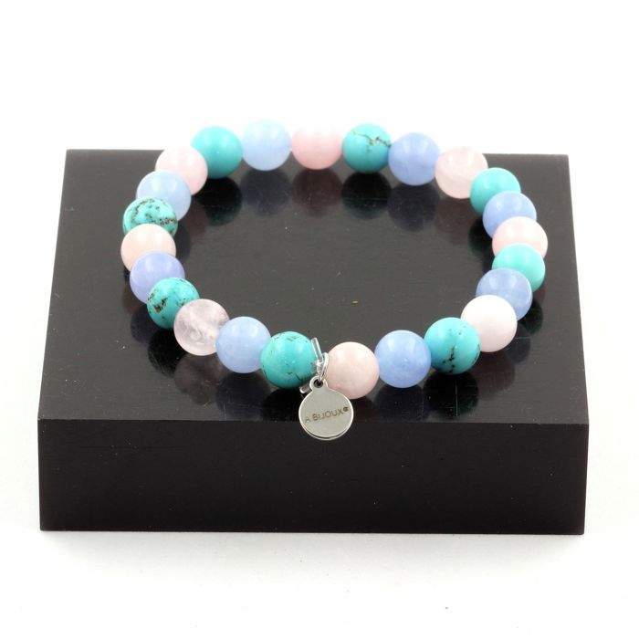 Bracelet Perles Quartz 8mm - Fabriqué En France, Marque A Bijoux - Neuf Avec étiquettes