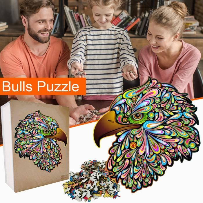 Jigsaw puzzle en bois adulte et enfant - la chouette