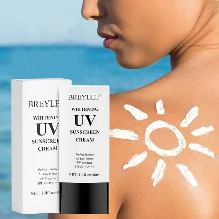 Crème solaire blanchissante Beauté solaire éclaircissante SPF50+, Crème