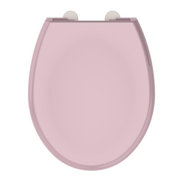 ALLIBERT BATH & DESIGN Abattant WC à fermeture progressive et déclipsable BOREO - Rose Poudré