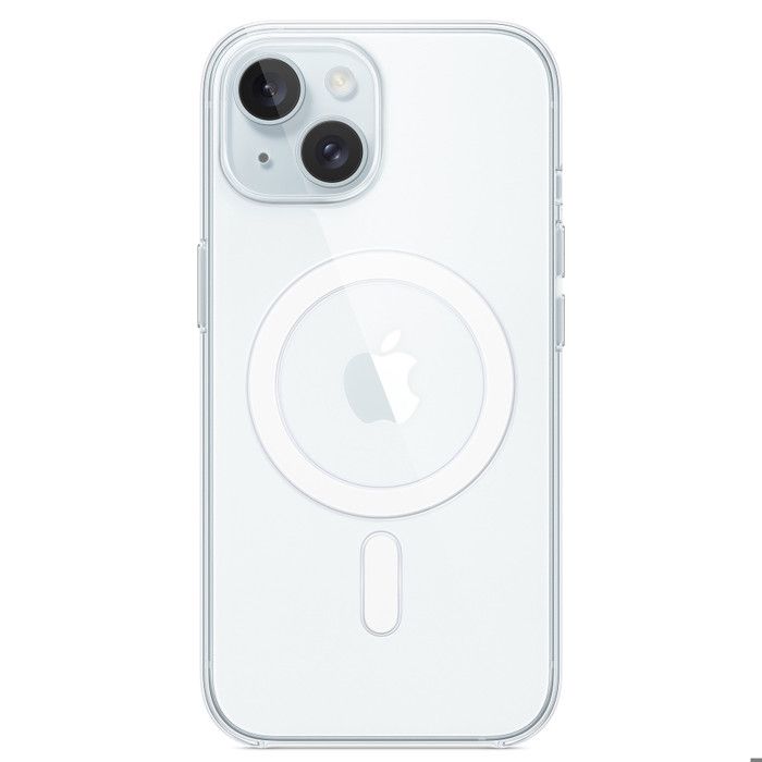 APPLE Coque transparente pour iPhone 15 avec MagSafe