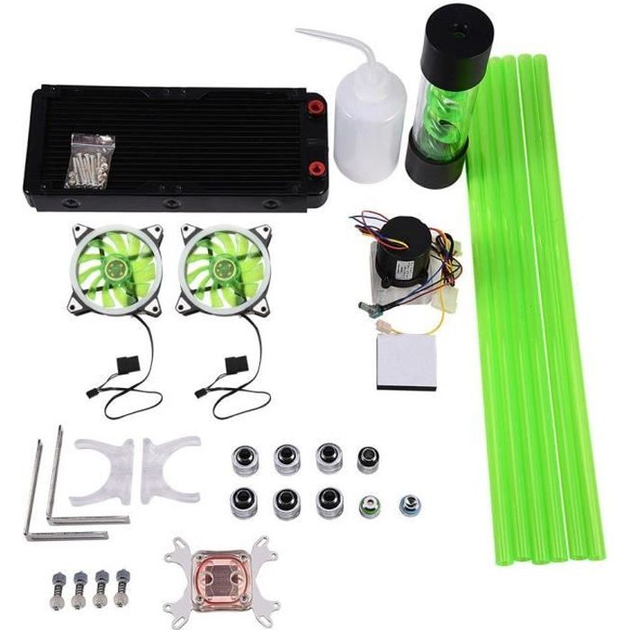 Kit de refroidissement par eau liquide pour PC 240mm réservoir de radiateur CPU