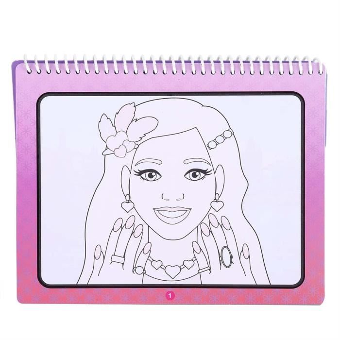 Cahier De Dessin A Colorier Avec De L Eau Magique Un Jouet Educatif Pour Enfants Maquillage De Beaute Ros Achat Vente Livre De Coloriage Cdiscount