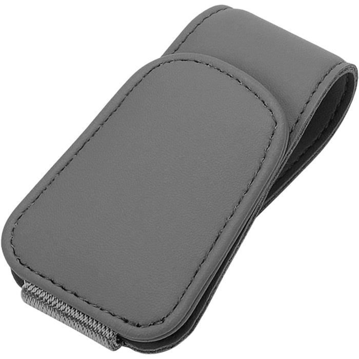 Porte Lunettes Voiture Organisateur De Rangement Pour Pare-soleil De Voiture En Cuir PU - Noir Porte Lunettes De Soleil Magnétique Cuir