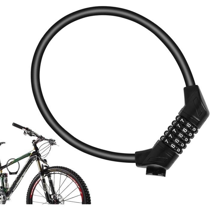 Câble De Verrouillage - A862 - 0,7 M - Réinitialisable 5 Chiffres - Anti-vol - Violet