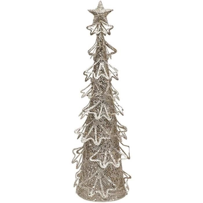 Sapin De Noël Artificiel En Fer Avec Lumière Led Lampe De Nuit