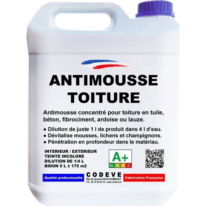 Antimousse Toiture - Pot 5 L - Codeve Bois