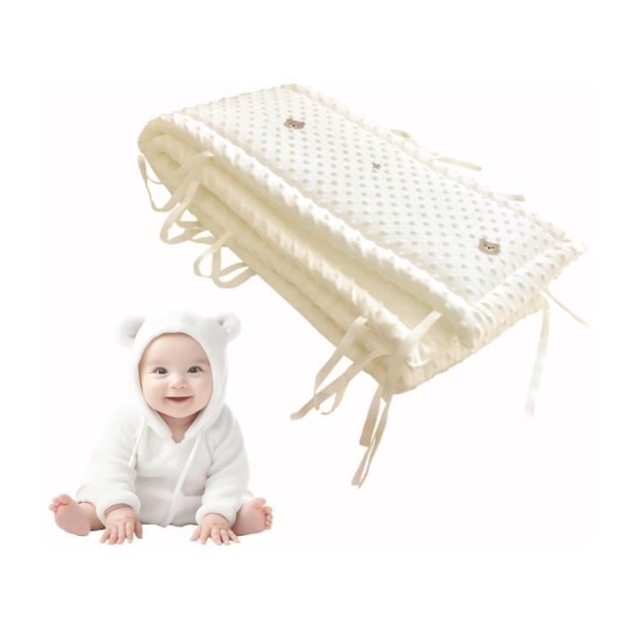 Tour De Lit Respirant DouxRespirant Tour De Lit Bebe 60x120 Facile à InstallerTour De Lit Bébé Garçon pour Lit Bébé150x28cm-yd
