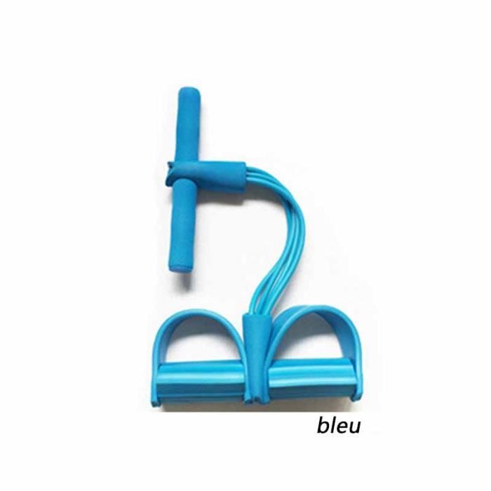 Bandes De Résistance Pour Pédalier - Corde élastique Multifonction 4 Tubes Pour Abdos Et étirements - Fitness Débutant à Avancé