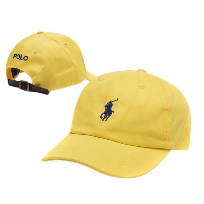 casquette ralph lauren jaune