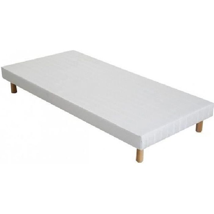 Sommier Confort - Umberto RAVELLI - 90x190 - 10 lattes - Blanc