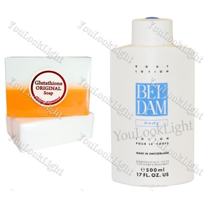 Lot De 3 Savons Kojic Acid & Glutathion - Anti-Imperfections & Blanchissant - 100g - Parfum Orange