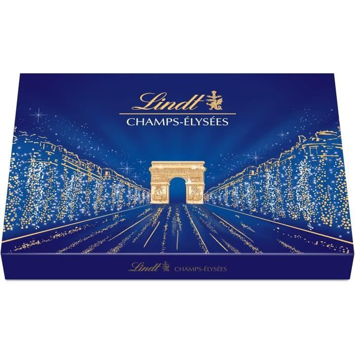 Lindt - Boîte CHAMPS-ÉLYSÉES Édition Étoilée - Assortiment de Chocolats au  Lait, Noirs et Blancs - Idéal pour Noël, 465 g : : Epicerie
