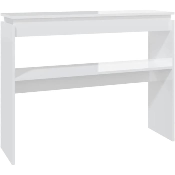 Vendre à perte - Table console - style industriel - 110x30x75cm bois de manguier massif brut et fer 1131954 - Maison