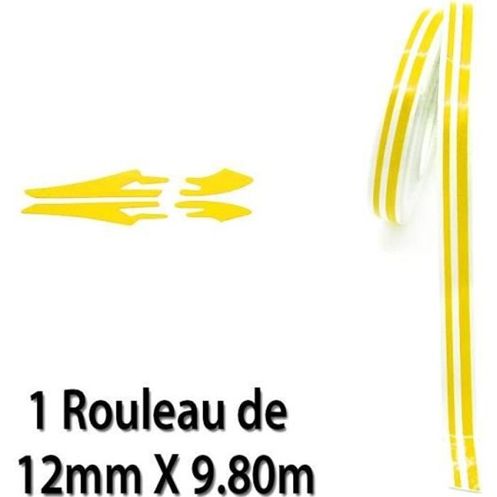 Liseret Autocollant Pour Voiture Jaune Achat Vente Decoration Vehicule Liseret Sticker Pour Voiture Cdiscount