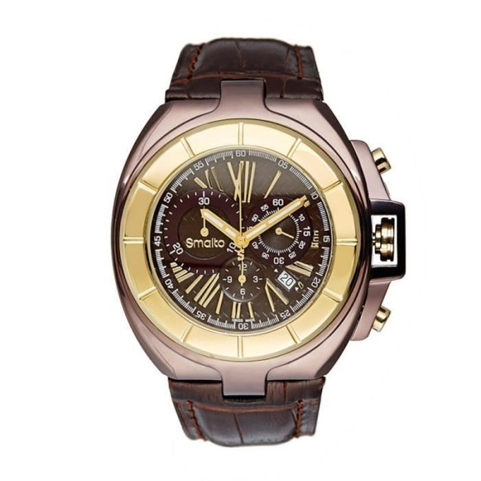 Montre Smalto Homme FERRARO SNMG66C5BC2 Marron Cdiscount Sant