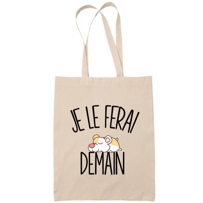 Tote Bag Shopping Sequin Or Et Chanvre - Personnalisable Avec Prénom, Réf. 11