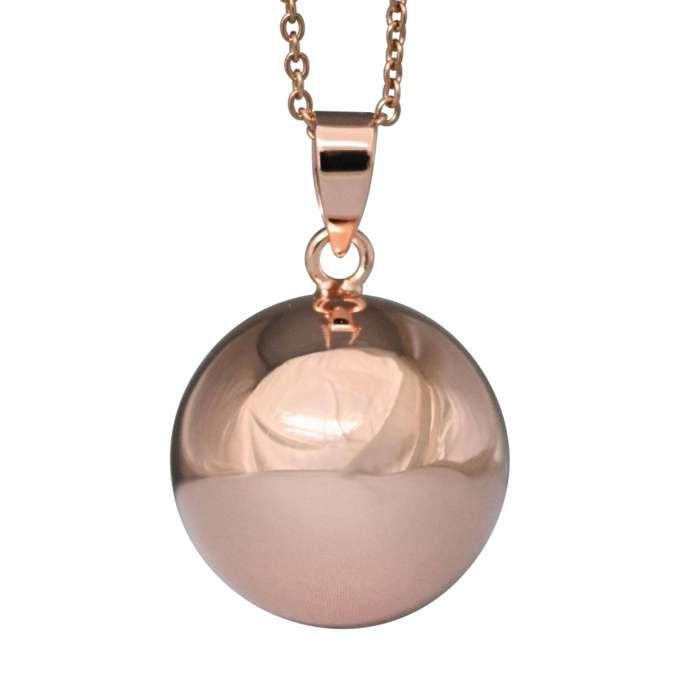 Bola De Grossesse Or Rose Lisse Avec Chaine Noemi Plaquee Or Rose Veritable Coffret Cadeau Femme Enceinte Cdiscount Puericulture Eveil Bebe
