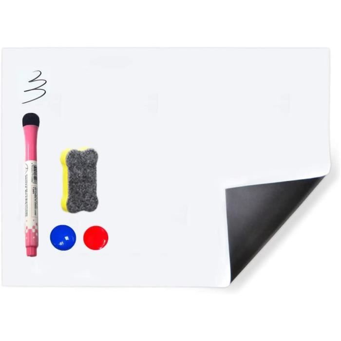 Autocollant Magnétique Effaçable à Sec Pour Tableau Blanc, Pour Toute Surface Lisse, Papier Collant Avec Technologie Résistante Aux Taches, Tableau Blanc Pour Réfrigérateur Pour Pl
