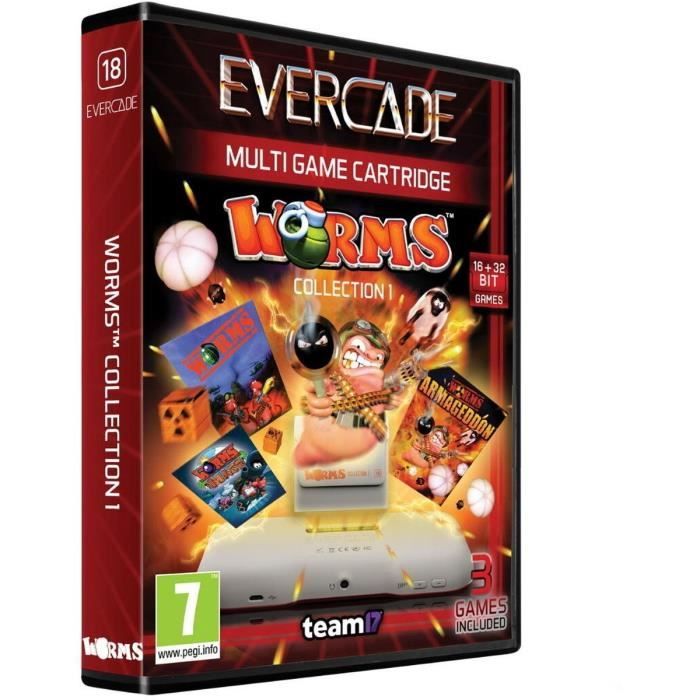 Evercade Game Cartridge Worms Collection 1 Console Retro - vue 5