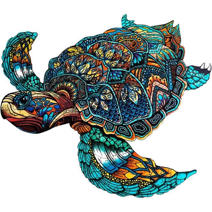 Puzzle 3D En Bois – Tortue De Mer 301 Pièces, KAAYEE, Pour Adultes Et Ados