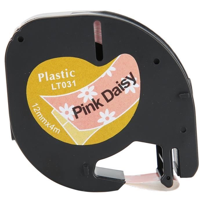 RIN Ruban d'étiquette en papier thermique Autocollant rose pour Dymo 12mm -  Cdiscount Informatique