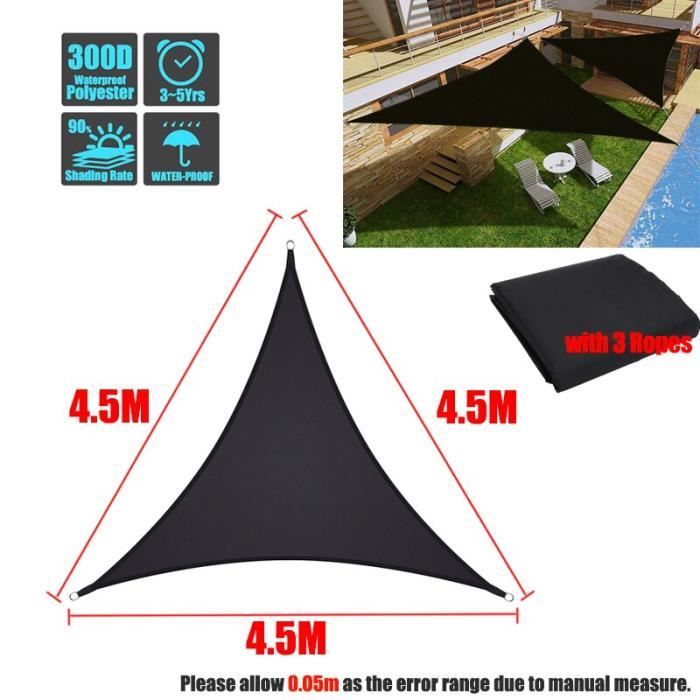 Voile D'ombrage Rectangulaire 2x3,5 M - Imperméable, Protection UV, Tissu Oxford
