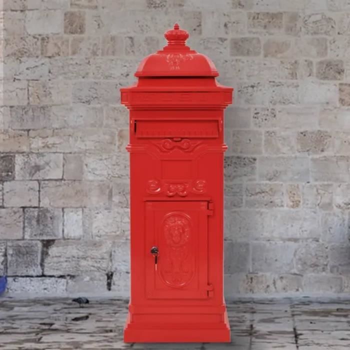 Boîte aux lettres , style antique anglais, aluminium inox Rouge -HB065 - Cdiscount Bricolage