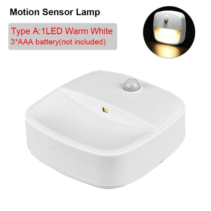 WUYOR Veilleuse LED Rechargeable Avec Détecteur De Mouvement - Applique Murale Induction Pour Enfants, Couloir Et Placard, 3 Températures Couleur