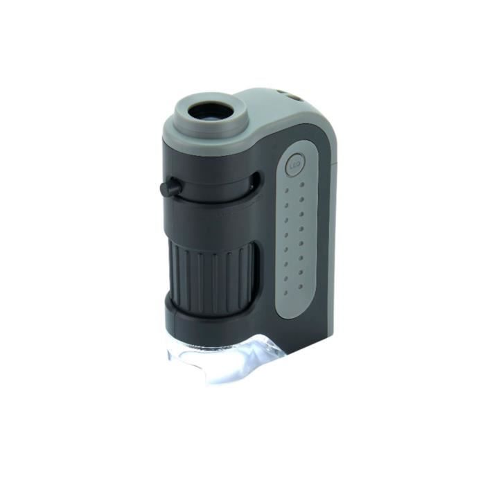 Microscope de poche Carson MB+ - CARSON - MM-300 MicroBrite Plus - Grossissement 60-120x - Noir