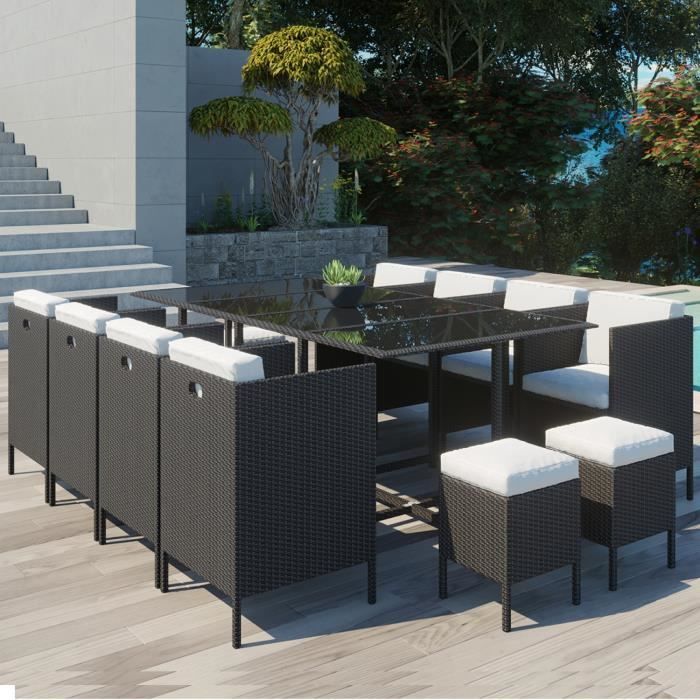 Daytona 12 Salon De Jardin Encastrable 12 Places En Resine