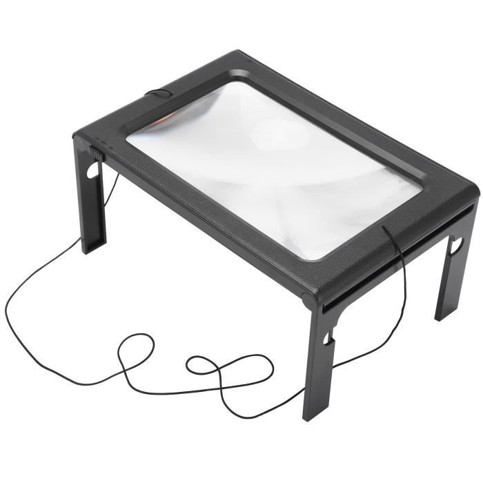 Loupe LED 2.5X Dilwe TH275205C Haute définition Pliable Maison